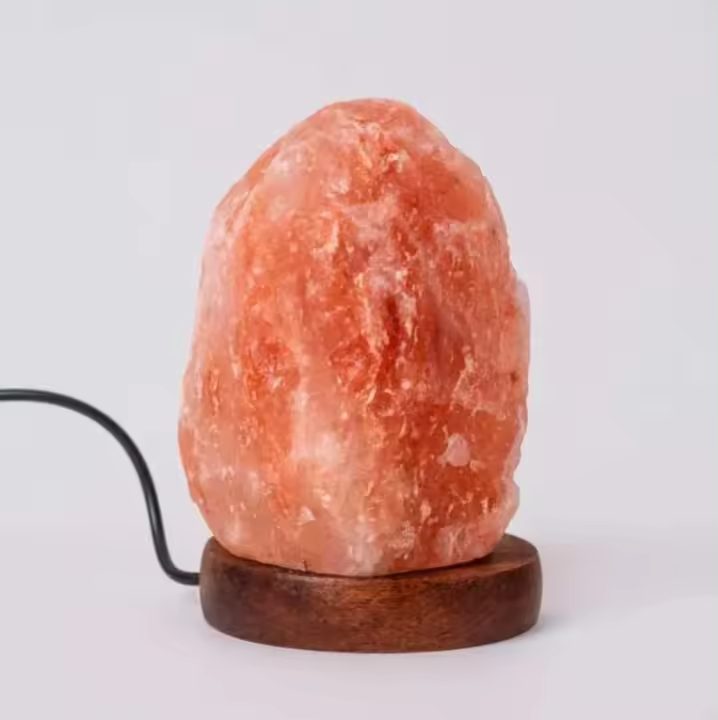 Lámpara de Piedra de Sal del Himalaya | Aporta Diseño y Elegancia a Cualquier Estancia | Decoración del Hogar | Tamaño Pequeño, cambia de color, carga con USB| Regalo Original - 1