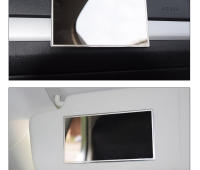 Espejo De Cosméticos Para Interior De Coche Universal De Acero Inoxidable Portátil Espejo De Maquillaje Para Visor Auto HD Decoración De Coche - details 14