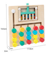 Juego Educativo De Madera Montessori Para Niños Puzzle De Colores Y Alineación Sensory Juguetes Educativos Regalos Para Bebés - details 12