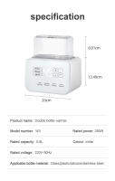 Calienta Biberones | Esterilizador Biberones | Calentador rápido de alimentos para bebés 8-en-1 y descongelador Calentador pantalla LCD Control preciso de temperatura para leche materna(baby food) - details 11