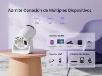 Mini Proyector Wifi Bluetooth Full HD 1080P Keystone Auto 18000 Luces - details 3