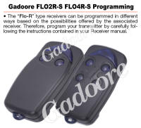 Gadoore FLO2R-S FL04R-S Control Remoto De Puerta De Garaje 433MHz Código De Encriptación Desplazable Compatible Con ON1 ON2 ON4 ON1E ON2E ON4E MUY VR ERA INTI1 ERA INTI2 - details 4