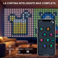 Ventronik Luces de Cortina Bluetooth RGB Inteligentes impermeable, 2x2m 600 Led, Luces LED de Cortina Personalizable, Posibilidad de crear cualquier diseño, Juego de Luces de Cortina para Navidad , Discotecas, Bodas - details 5