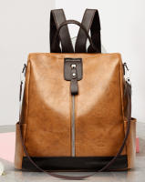 Mochila antirrobo de piel sintética para mujer, de gran capacidad bolso de hombro, de viaje, de marca famosa, a la moda - details 8