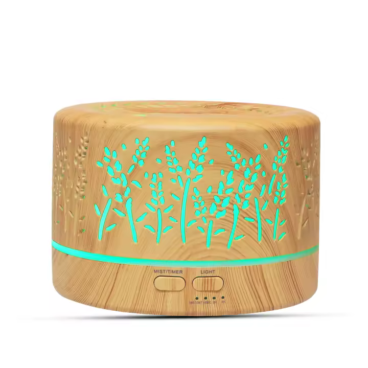 700ml Eléctrico de Control Remoto Humidificador Aire Aromaterapia Difusor Aceite Esencial Generador Vapor Frío 7 Luces LED Colores - 1