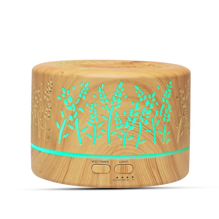 700ml Eléctrico de Control Remoto Humidificador Aire Aromaterapia Difusor Aceite Esencial Generador Vapor Frío 7 Luces LED Colores - 1
