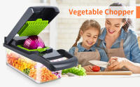 Mandolina Para Cocina, Mandolina Multiusos 16 En 1,Cortador De Verduras, Cortador De Vegetales Multifunción Con 7 Diferentes De Hoja Reemplazable, Cortador De Verduras Manual Para Cocina - details 0