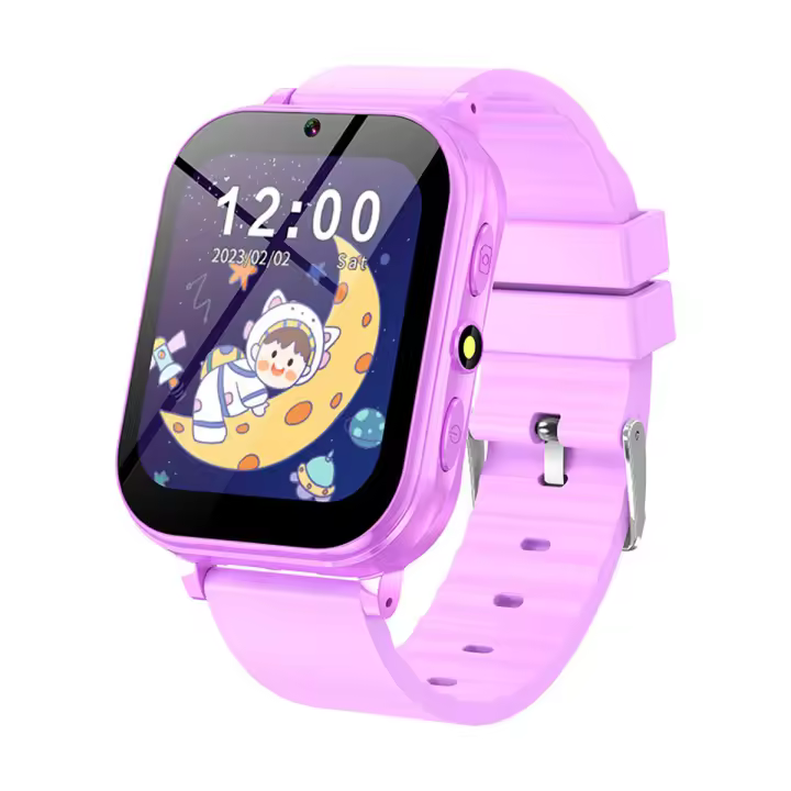 PORCHEDDU Reloj inteligente para niños, juguetes Educativos para Niños, Regalos con audiolibros, tarjetasde Apéndice, Juegos de rompecabezas, portátil con Pantalla HD Cámara, interior con podómetro musical - 1