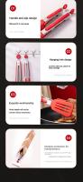 Pinzas De Barbecue Multifuncionales De Acero Inoxidable Y Silicona No Esmeriladas Resistentes Al Calor Y Antideslizantes Para Barbacoa Al Aire Libre - details 9