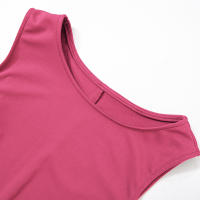 Vestido Sin Mangas Para Mujer Estilo Slim A-Line Con Cuello Redondo Mini Vestido De Verano Casual Y2K Polyester Qtraf2411 - details 13