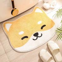 VIKAMA Alfombra De Bano De Imitación De Cashmere Cartoon Absorbente Y Resistente a La Suciedad Para Puerta De Dormitorio Y Vestíbulo - details 0