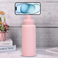 Tapa De Botella Aislada Doble Con Soporte Magnético Para Móvil Taza Termo Con Tapa Para Beber Para MagSafe Botella Deportiva De Gran Capacidad - details 3