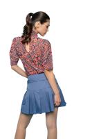 Coronado Skirt - Falda Mini Plisada Minueto.La Coronado Skirt de Minueto es una falda mini que destaca por su diseño juvenil y detalles únicos. - details 0