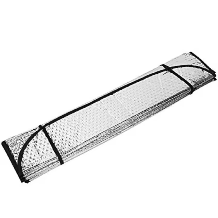 Parasol Metalizado gris Verano alta calidad fabricado en España eficaz contra altas temperaturas parasol delantero para coche uso contra calor hecho en España calidad asegurada - 1
