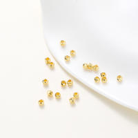 20pcs/lot Perlas De Flor Cortada Rayadas Plateadas Con 18K Gold Plated Para DIY Joyería Pendientes Collar Espaciadores Sueltos Mayorista - details 11