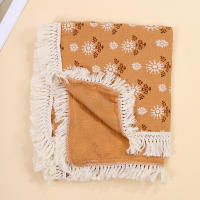 Manta De Algodón Muselina Para Bebé Con Borlas Swaddle Recibimiento Para Recién Nacidos Funda De Cuna Y Silla De Coche - details 12