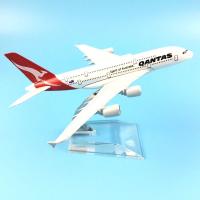 Modelo De Avión En Miniatura Airbus A380 Spirit of Australia Qantas 1/400 Escala Aleación De Metal 16cm Decoración Regalo Para Niños Colección - details 0