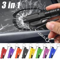 Martillo De Emergencia Para Coche 3 En 1 Multifuncional Con Corte De Cinturón De Seguridad Y Herramienta Para Escape De Ventanas Rotas Herramienta De Rescate En Ruta - details 0