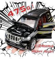 Modelo De Coche De Escala 1:24 TOYOTA Land Cruiser Prado Deportivo SUV De Aleación Con Retroceso Pull Back Luz Y Sonido Regalos Para Niños Colección A174 - details 3