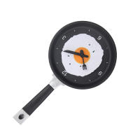 Reloj de pared ABS Huevo Frito sardén forma Silencioso funciona con Pilas Reloj de pared para dormitorio Room de estar Cocina Rose W - details 1