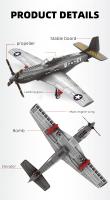 258PCS P-51 Mustang Fighter De WWII Bloques De Construcción Para Niños Y Adultos Juguetes De Avión De La Fuerza Aérea Regalo Educativo De Bloques Compatible Con Lego - details 2