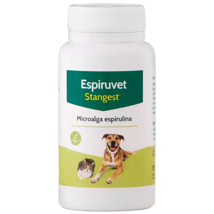 Espiruvet 250 comprimidos suplemento con espirulina para perros y gatos Stangest - 1