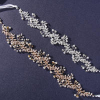 Diadema De Boda Hecha a Mano Con Flores De Cristal Accesorios Para El Cabello Para Mujeres Adorno De Cabeza De Novia - details 4