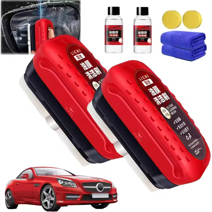 Limpiador de ventanas Athartle, limpiador de vidrios Athartle, cepillo universal para limpiar cristales, cepillo para limpiar películas de aceite de coche, cepillo hidrofóbico antivaho para parabrisas de coche (1, 2 unidades) - 1