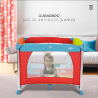 Asalvo Parque Infantil de Aluminio Jungla – Parque Cuadrado, Plegable y Ligero para Bebés, con Diseño Original y Tejido Transpirable, Ideal para el Juego y Descanso Seguro - details 1
