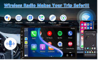 Reproductor Multimedia Para Coche 7 Pulgadas Pantalla Táctil HD 2 Din Con Cámara Trasera Bluetooth Navegación 2 Entradas USB AUX Compatible Con CarPlay Y Android Auto - details 0