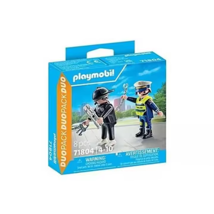PLAYMOBIL DUO PACK 71804 POLICIA Y LADRON - 1