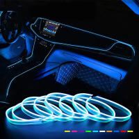 Lámpara De Ambiente LED 3M EL Cold Light Para Coche Con USB Accesorios Interiores De Automóvil Decorativos Para Tablero Y Consola - details 0