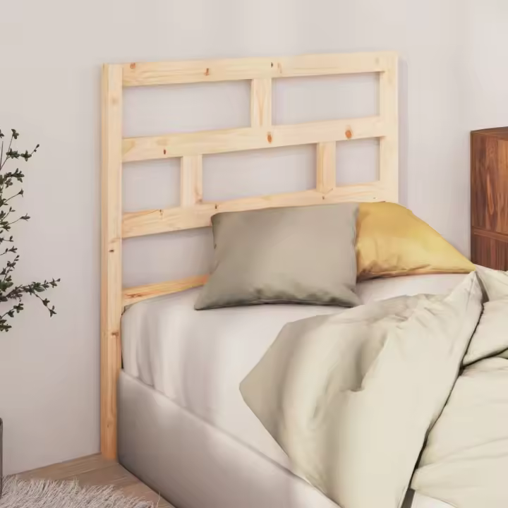 Cabecero de cama madera maciza de pino 96x4x100 cm - 1