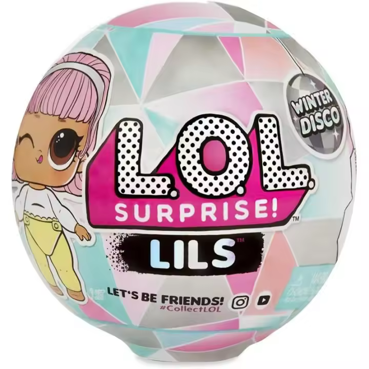 LOL SORPRESA - Mini muñeca - LIL'S WINTER  - Las sorpresas están escondidas en la bola de "cristal" - Cada conjunto mágico de Lils Winter contiene 5 accesorios de juego -  Modelos surtidos  - Producto - Unisex - Para mayores de 3 años - 1