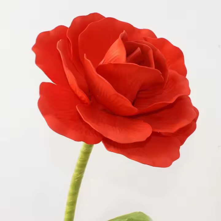 Gran Rosa De Poliéster Artificial Para Decoración De Boda Exhibición De Ventana Escenario Y Día De San Valentín - 1