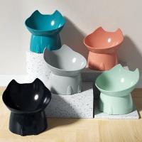 Tazón De Comida Elevado Para Gatos WhiskerWare En Plástico Con Borde Inclinado Protección Del Cuello Juego De Alimentos Para Mascotas - details 0