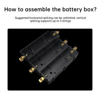 Caja De Almacenamiento Para Baterías 21700 18650 Sin Soldar Soporte Para Baterías De Litio Caso De Carga DIY Con Ranuras Splicable - details 3