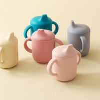 Taza De Silicone Para Bebés Y Niños Pequeños 180ml Aprendizaje De Beber Con Asa Portátil Para Niños Y Niñas De 0 a 6 Años - details 1