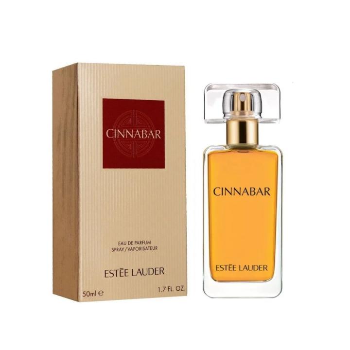 Estée lauder - cinnabar eau de parfum 50 ml. | perfume for women. exotic luxury, orange blossom, clove, cinnamon, warm amber, patchouli and incense. intense and long-lasting spicy oriental feminine fragrance 🔴✨