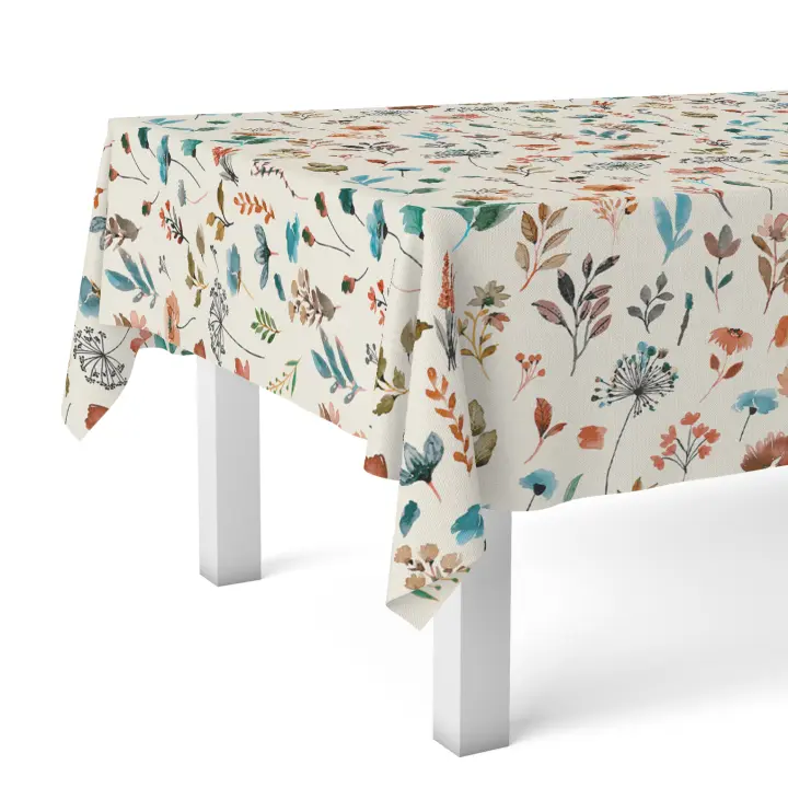 Valentia Home Mantel Hule Hortensia | Mantel Estampado Antimanchas | Mantel Repelente de Agua | Mantel Protección Mesa | Mantel al Corte para Comedor o Cocina | Varios tamaños | Mantel Rectangular y Redondo al Corte - 1