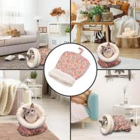 Bolsa De Dormir Para Mascotas De Invierno Cozy Con Tunnel Para Gatos Y Perros Algodón Transpirable Y Cómodo Juguete Para Perros Y Gatos - details 12