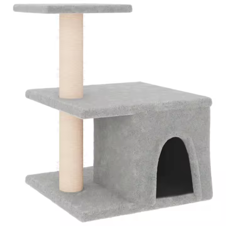 Rascador para Gatos with postes de ISAL gris Claro 48 cm - 1