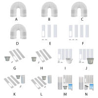 Kit De Ventilación Para Aire Acondicionado Accesorios Ligeros Para Ventana Deslizante Conductor De Aire Y Bafle Para AC Portátil - details 6