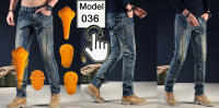 Pantalones De Motocicleta Para Hombres Con Protección De Rodilla Y Antigolpes Kevlar Aramid Fireproof Casual Motocross Azul - details 1
