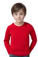 WAI 2 MARKET - Camiseta Térmica Infantil Unisex de Manga Larga (Pack 1, 2, 3, 5), 96% Poliéster 4% Elastano, Ideal para Invierno, Fútbol, Ciclismo y Nieve, Tallas 5-14 Años, Cuello Redondo, Color Rojo - details 1