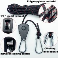 2pcs Cuerda De Tenda 3m 4mm Cierre Rápido Para Camping Resistentes a Vientos Gancho De Herradura Pulley Ratchet Anclaje De Tenda - details 2