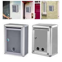 Caja De Correo De Pared Con Cerradura Caja De Colección Vertical Metálica Antirrosa Caja De Poste Metálico Para Exterior Sugerencia - details 3