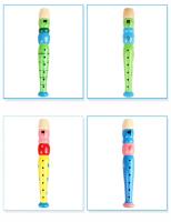 De flauta de madera instrumento de música trompeta Buglet Hooter niños juguete educativo de aprendizaje para - details 7