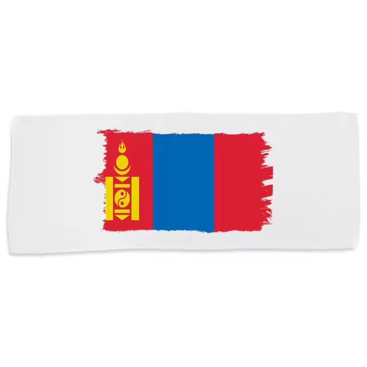 MERCHANDMANIA TOALLA MEDIANA GIMNASIO ABSORBENTE bandera mongolia pais gobierno mongol suave con bolsita - 1