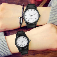 Reloj De Cuarzo Minimalista Para Parejas Correa De Cuero Múltiples Colores Accesorio De Ropa Casual Reloj Simplicidad - details 19